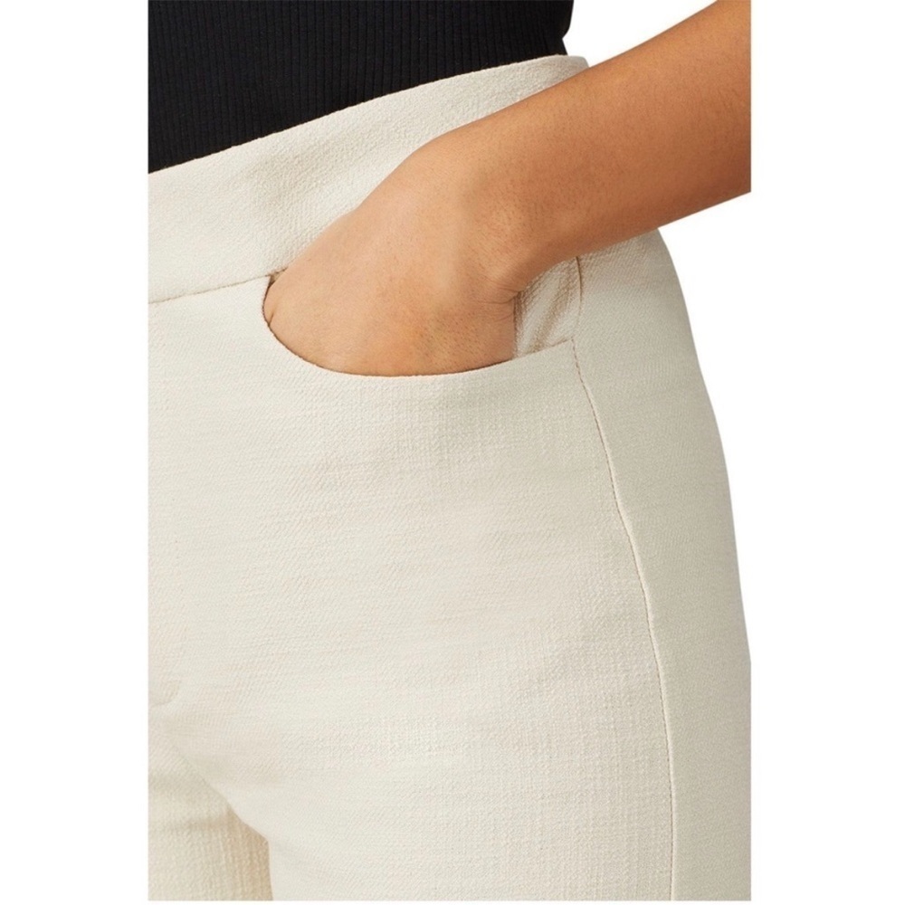 TOTEME Beige Textured Cotton Boucle Twill Ankle Crop Straight Tapered Trouser XS - Picture 10 of 13
